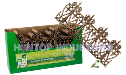 Interlocking Garden Edging Iron Effect